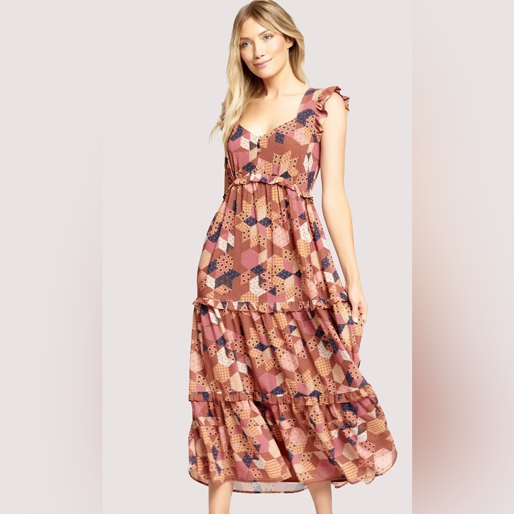 Lost + Wander Southern Bell Maxi Dress Women’s Size L
